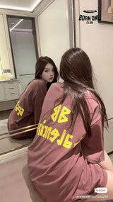 Balenciaga Burgundy Logo T-Shirt Camiseta T-shirt
