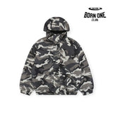 Balenciaga Camo Ski Parka in Grey Camo Jaqueta