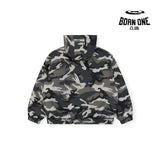 Balenciaga Camo Ski Parka in Grey Camo Jaqueta