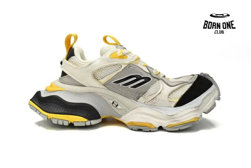 Balenciaga CARGO Sneaker White yellow silver
