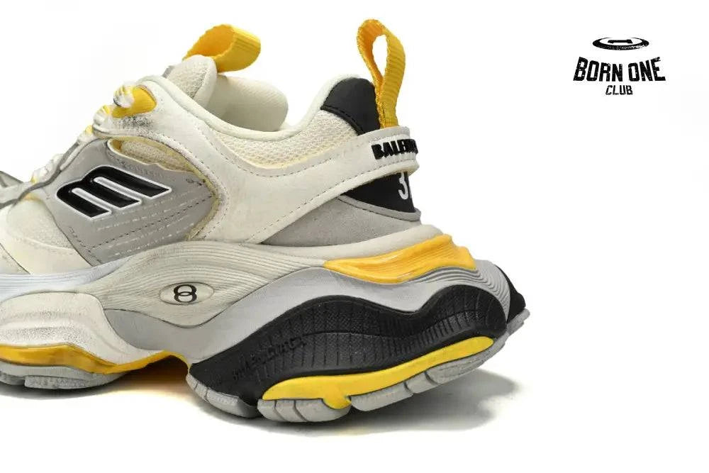 Balenciaga CARGO Sneaker White yellow silver