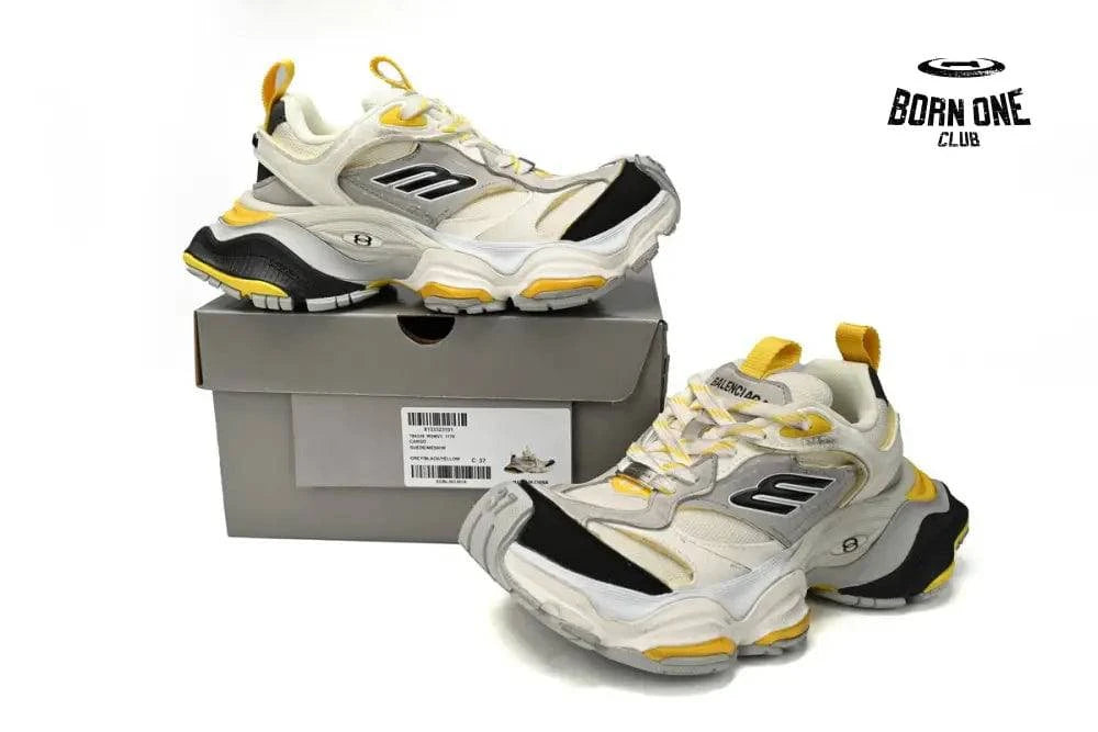 Balenciaga CARGO Sneaker White yellow silver