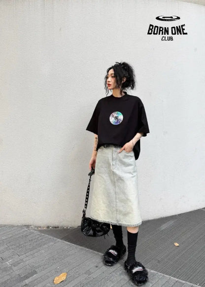 Balenciaga CD Graphic Black T-Shirt Camiseta T-shirt