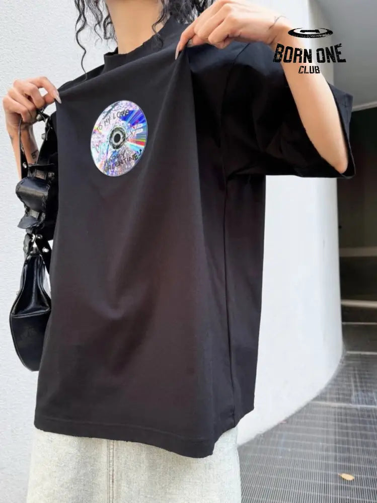 Balenciaga CD Graphic Black T-Shirt Camiseta T-shirt