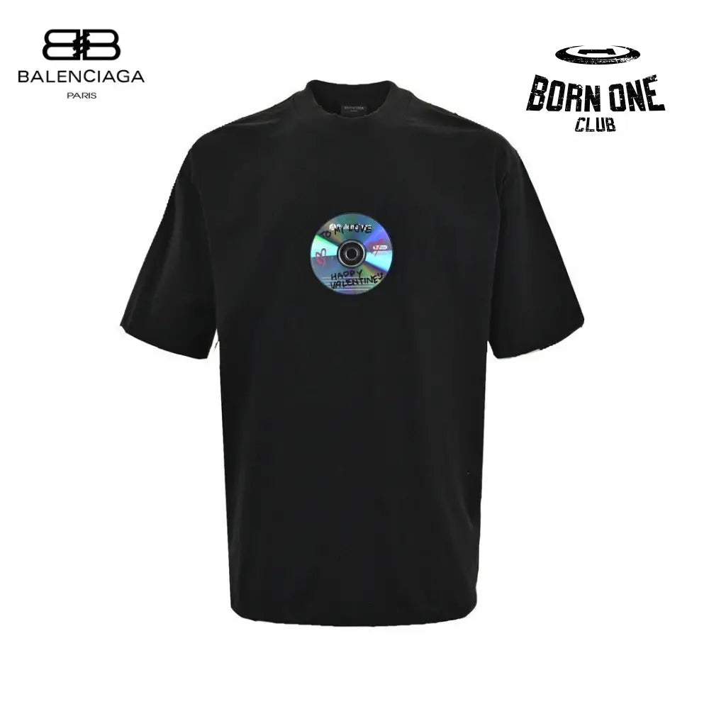 Balenciaga CD Graphic Black T-Shirt Camiseta T-shirt