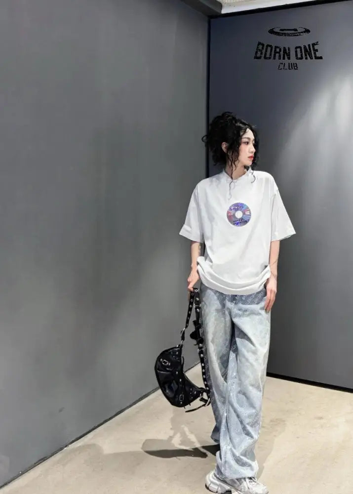 Balenciaga CD Graphic White T-Shirt Camiseta T-shirt