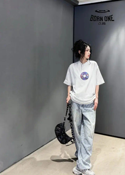 Balenciaga CD Graphic White T-Shirt Camiseta T-shirt