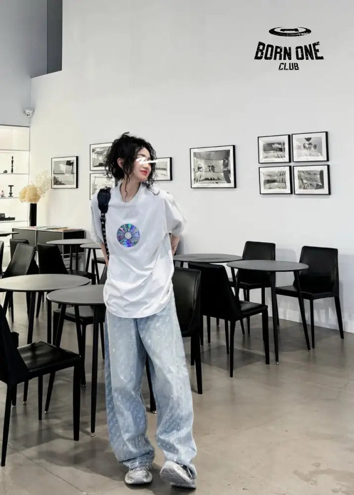 Balenciaga CD Graphic White T-Shirt Camiseta T-shirt