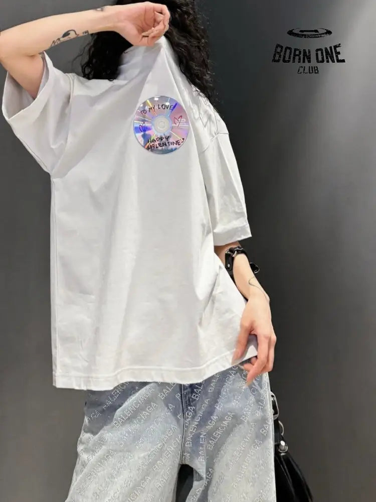 Balenciaga CD Graphic White T-Shirt Camiseta T-shirt