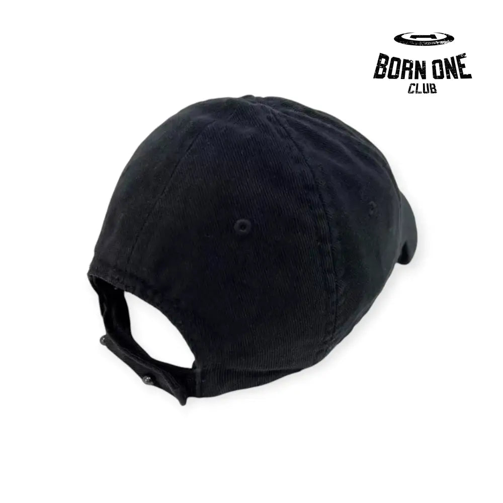 Balenciaga Connotation Heavy Piercing Cap in Black Faded Boné