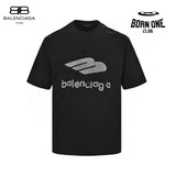 Balenciaga Crystal Logo T-Shirt in Black Camiseta T-shirt