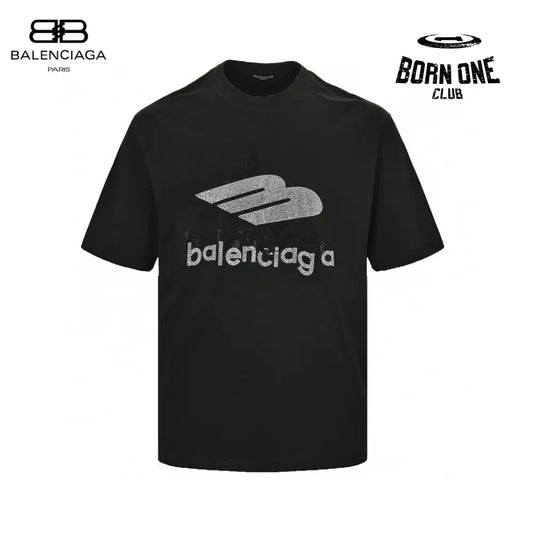 Balenciaga Crystal Logo T-Shirt in Black Camiseta T-shirt