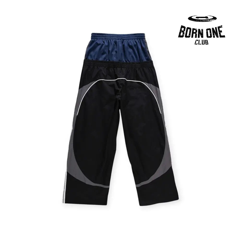 Balenciaga Cut-Up Tracksuit Pants in Black Calça