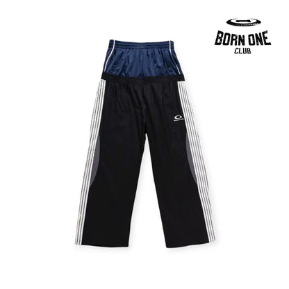 Balenciaga Cut-Up Tracksuit Pants in Black Calça