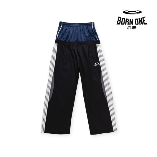Balenciaga Cut-Up Tracksuit Pants in Black Calça