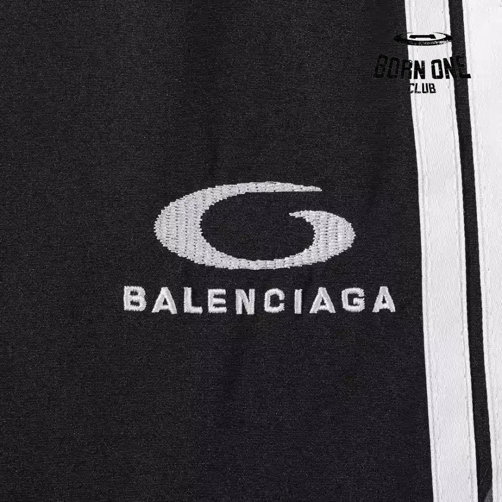 Balenciaga Cut-Up Tracksuit Pants in Black Calça