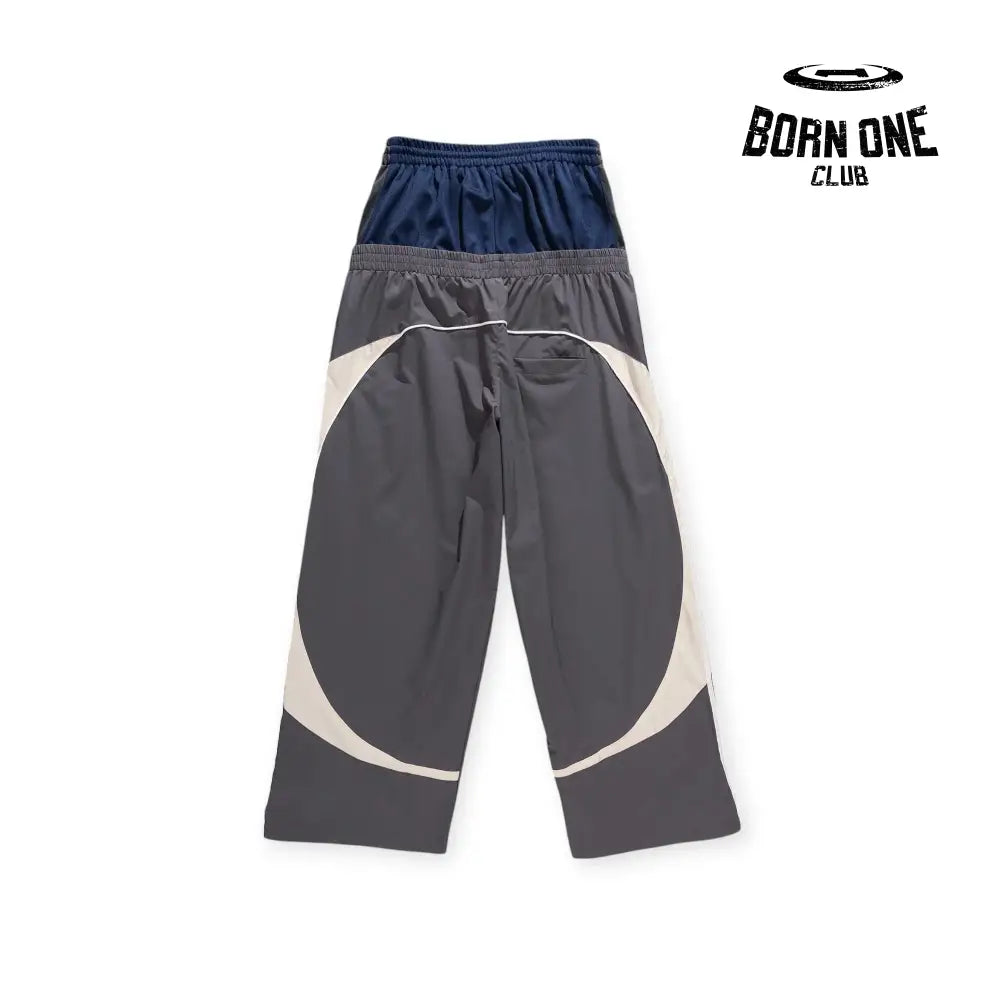 Balenciaga Cut-Up Tracksuit Pants in Grey Calça
