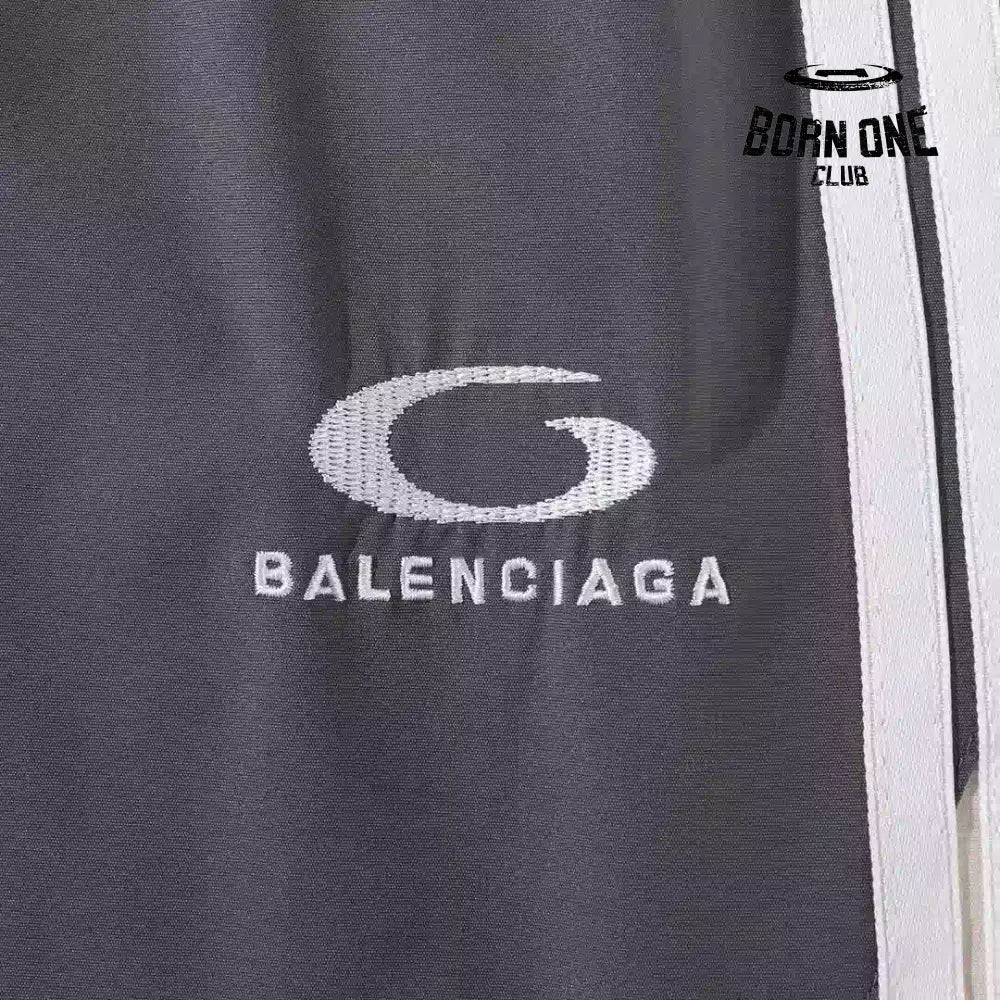 Balenciaga Cut-Up Tracksuit Pants in Grey Calça