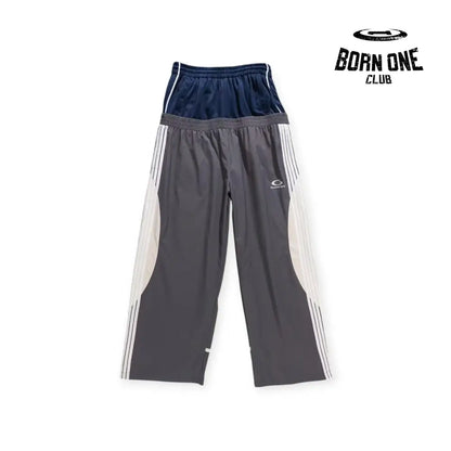 Balenciaga Cut-Up Tracksuit Pants in Grey Calça