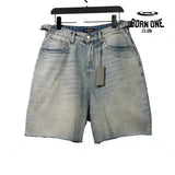 Balenciaga distressed art denim shorts Bermuda Jeans