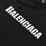 Balenciaga Distressed Logo T-Shirt Camiseta T-shirt