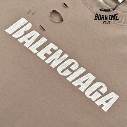 Balenciaga Distressed Logo T-Shirt Camiseta T-shirt