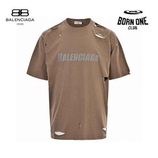 Balenciaga Distressed Logo T-Shirt Camiseta T-shirt