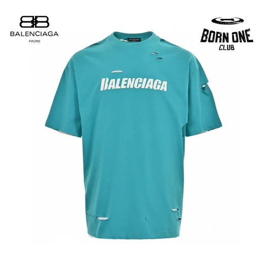 Balenciaga Distressed Logo T-Shirt Camiseta T-shirt
