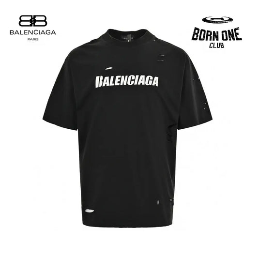Balenciaga Distressed Logo T-Shirt Camiseta T-shirt