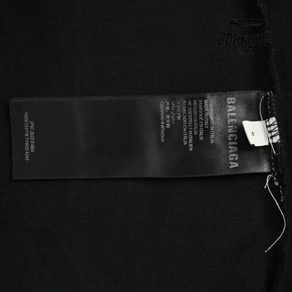Balenciaga Distressed Logo T-Shirt in Black Camiseta T-shirt