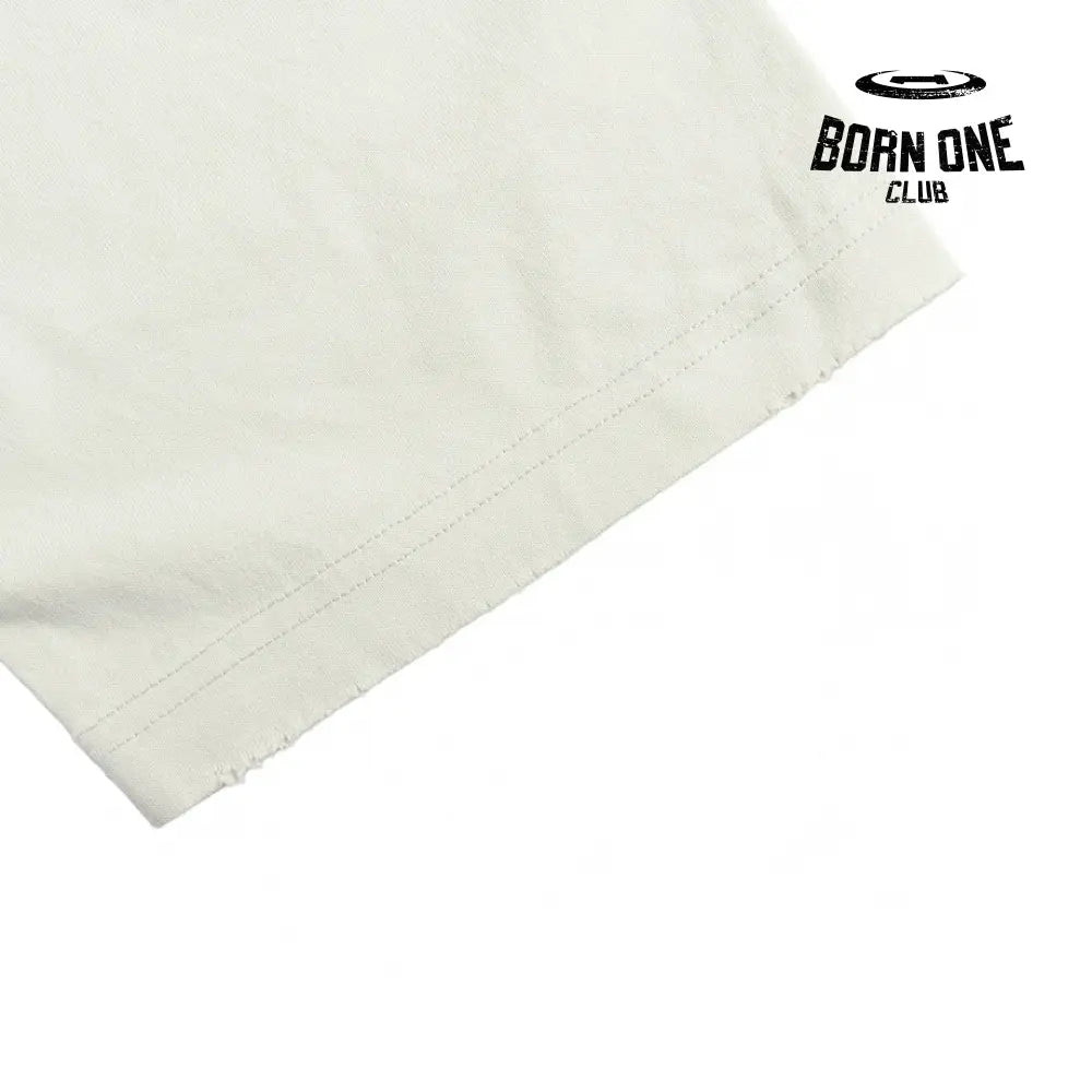 Balenciaga Distressed Logo T-Shirt in White Camiseta T-shirt
