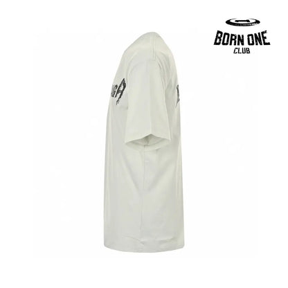 Balenciaga Distressed Logo T-Shirt in White Camiseta T-shirt