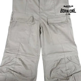 Balenciaga Flared Cargo Pants in Beige Calça
