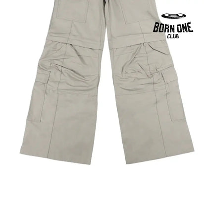 Balenciaga Flared Cargo Pants in Beige Calça