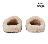 Balenciaga Furry Slide Beige