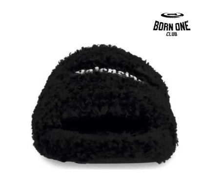Balenciaga Furry Slide Black