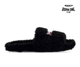 Balenciaga Furry Slide Black