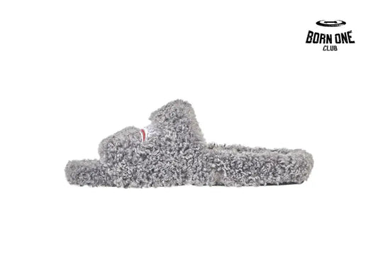 Balenciaga Furry Slide Grey