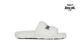Balenciaga Furry Slide White