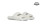 Balenciaga Furry Slide White