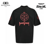 Balenciaga Gothic Logo T-Shirt (Black) Camiseta T-shirt