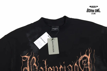 Balenciaga Gothic Logo T-Shirt Camiseta T-shirt