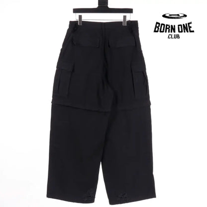 Balenciaga Large Cargo Pants in Black Calça Jeans