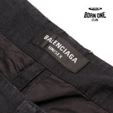 Balenciaga Large Cargo Pants in Black Calça Jeans