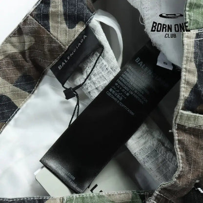 Balenciaga Large Cargo Pants in Dark Green Calça