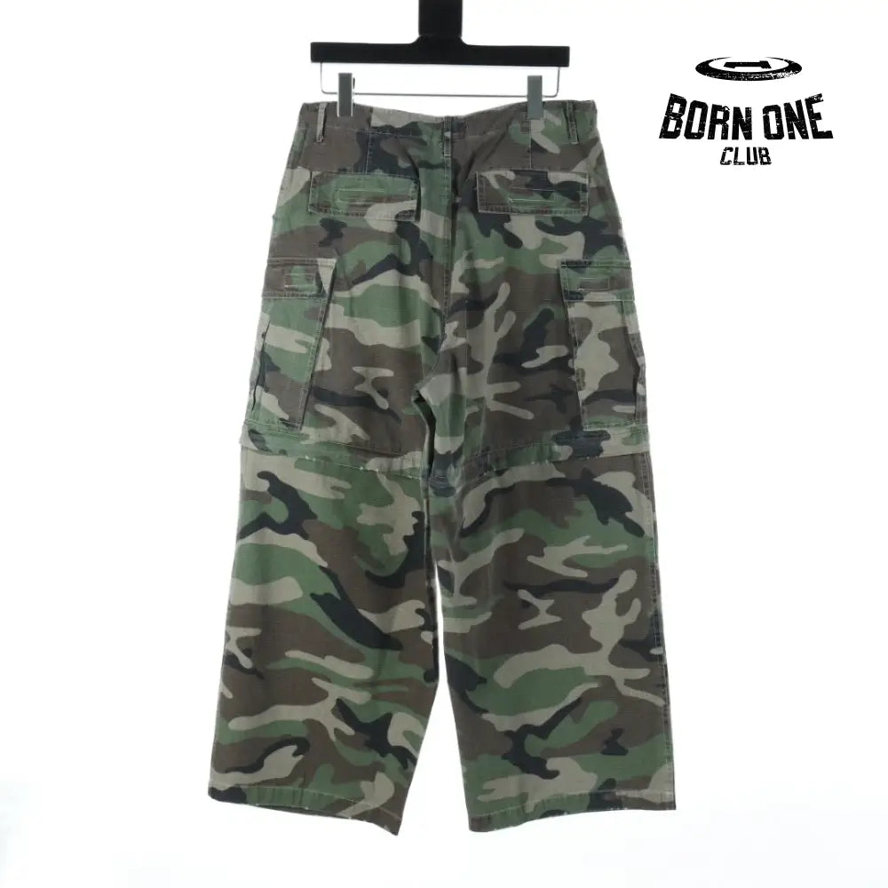 Balenciaga Large Cargo Pants in Dark Green Calça
