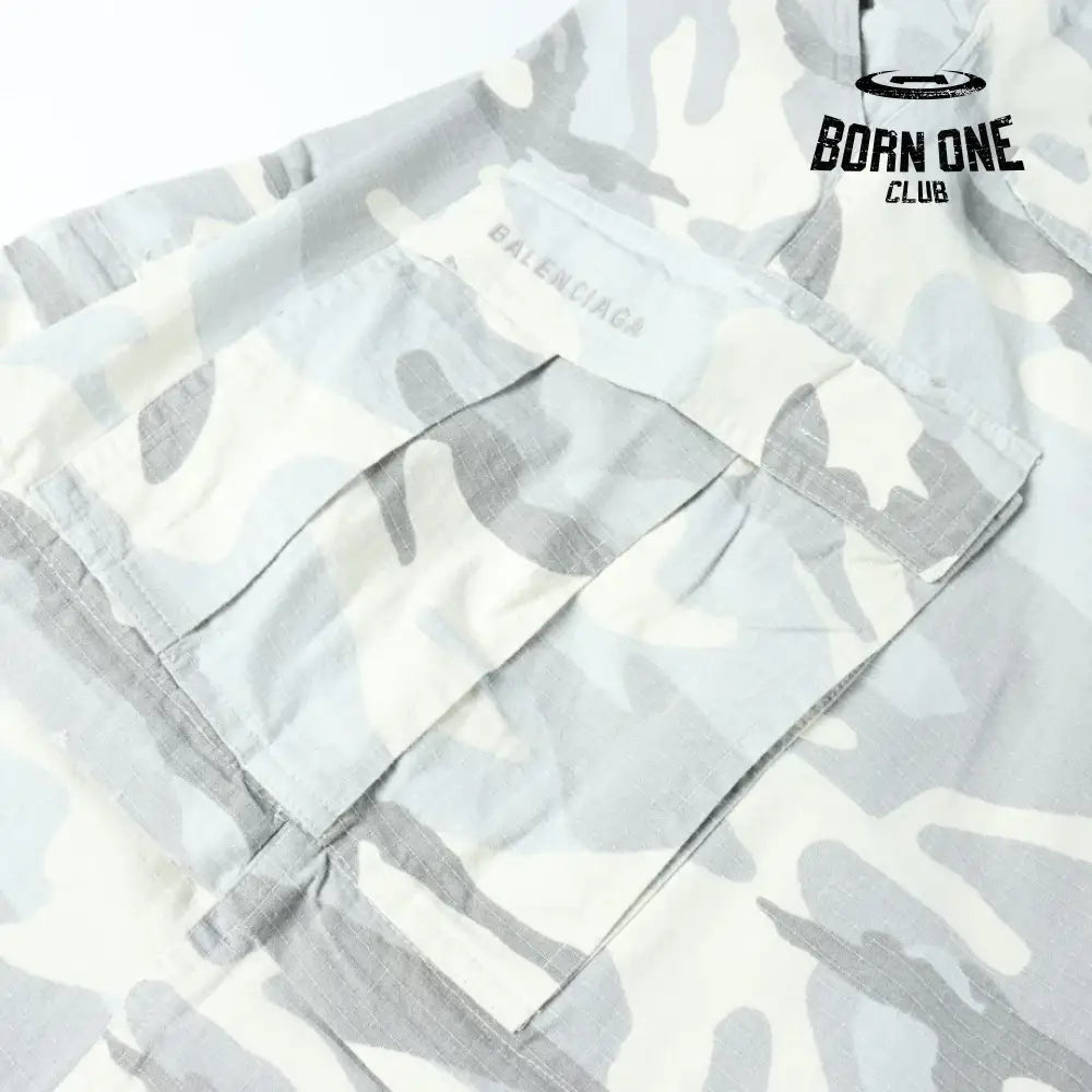 Balenciaga Large Cargo Pants in Light Grey Calça