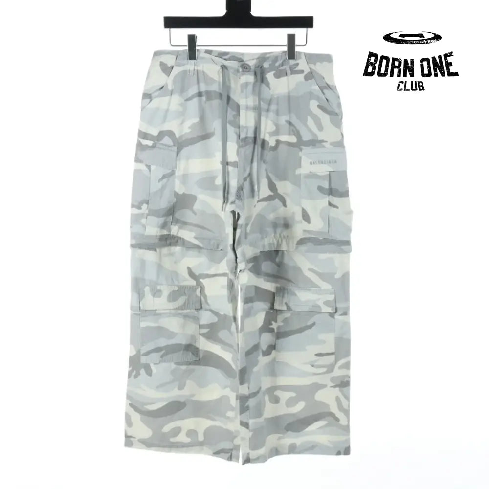 Balenciaga Large Cargo Pants in Light Grey Calça