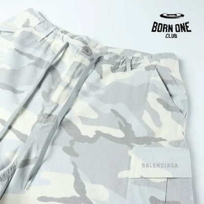 Balenciaga Large Cargo Pants in Light Grey Calça