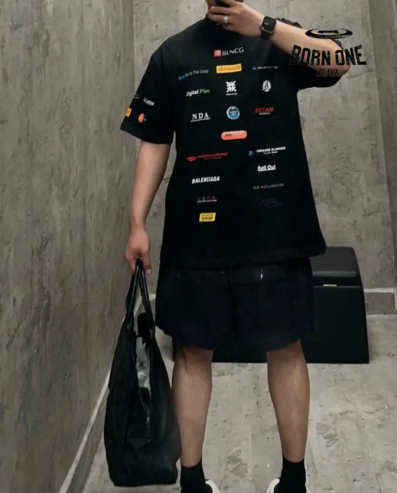 Balenciaga Logo-Print T-Shirt Camiseta T-shirt